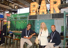 Roland van Gulik and Ad Vermolen of Greenwear with Deborah Lobry in the middle.